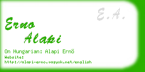 erno alapi business card