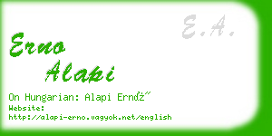 erno alapi business card